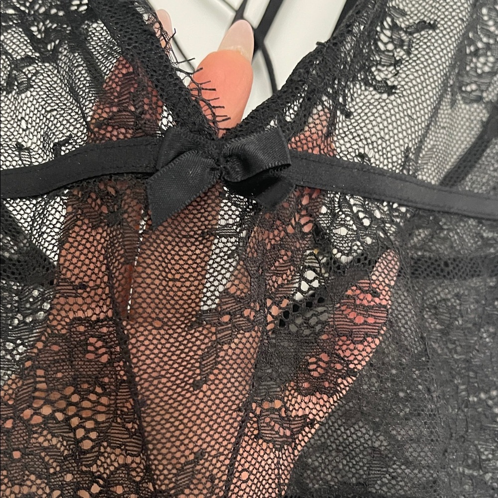 Black Lace Bodysuit - Picture 2 of 8